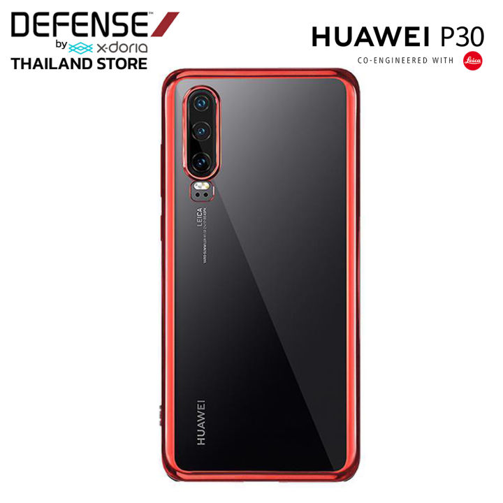 x-doria-defense-เคสขอบสี-หลังใส-tpu-slim-clear-case-เคส-huawei-p30-สินค้าของแท้-100-for-huawei-p30-p30pro