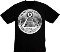 Bitcoin Cryptocurrency Illuminati Piramida 2019 Atasan &amp; Kaus Fashion Musim Panas Desain Kaus Online Pria Katun Kasual Print S-4XL-5XL-6XL