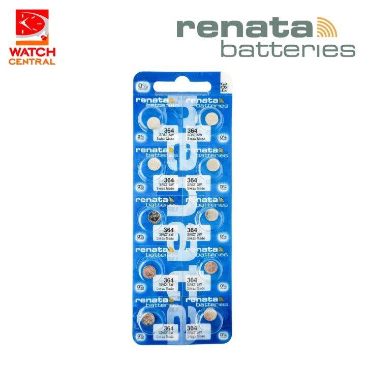 Renata 364 SR621SW Watch Battery Pack of 10 pieces | Lazada PH