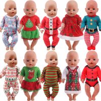 Doll Clothes Christmas Series For 18 Inch American Dolls &amp; 43 Cm New Born Baby Items Our Generation Christmas Gifts For Kids Toy Fishing Reels