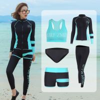 Full Body Rash Guards set Swimsuit Surf Bathing Suits Activewear Set 5 Piece Yoga Jogging Workout Clothes Athletic Tracksuits