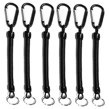Fishing Coiled Accessories, Coil Lanyard Fishing Tool Fishing Spring Lanyard  For Workshop For Home Red,Black,Blue 