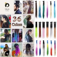 YALA ถักเปีย 20 นิ้ว เป็นธรรมชาติ สังเคราะห์ แฮนด์เมด Faux Locs มายา ผมปลอม Ombre เดรดล็อกส์ การต่อผม โครเชต์เดรดล็อกส์