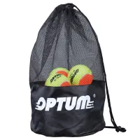 12pcs OPTUM BT-TOUR 50 Pressure Beach Tennis Balls With Mesh Shoulder Bag