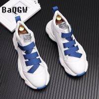 Designer White Sports Thick Sole Running Mens Shoes Casual Personality Loafers Korean Tenis Trainer Slip-On Luxury Sneakers