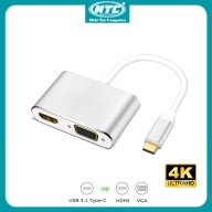 Cáp chuyển đổi từ cổng USB TypeC sang HDMI và VGA NTC VS-01 hỗ trợ 4K thumbnail