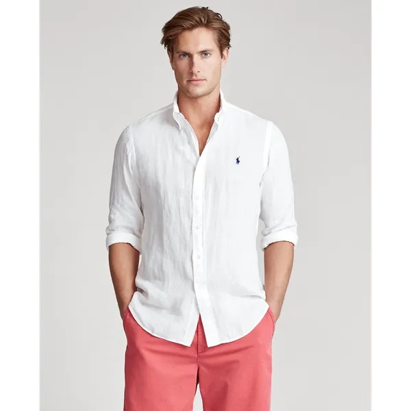 Polo Ralph Lauren Classic Fit Linen Shirt (MNPOWOV16820399100) | Lazada  Singapore