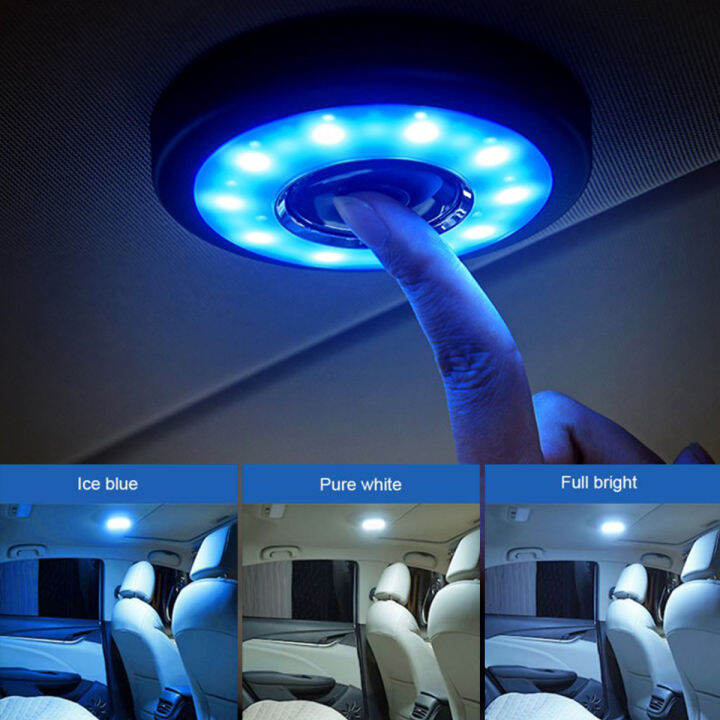iflike【Ready Stock】Universal USB Rechargeable LED Car Reading Light