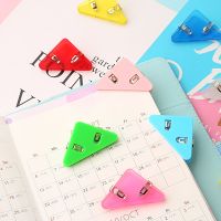 5Pcs Mini Corner Clips Set Bookmark Transparent Solid Colorful Page Holder Paper Clip Clamp File Index Photo Office School