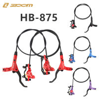 ZOOM HB-875เบรคจักรยาน MTB ดิสก์เบรกไฮดรอลิคด้านหน้า800มม. ด้านหลัง1450มม. จักรยานเสือภูเขาเบรคไฮดรอลิก