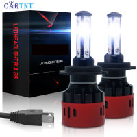 CarTnT 2Pcs Super Bright LED ไฟหน้าหลอดไฟ H4 H7 9012 H11 9005 HB3 9006 HB4 H13 9004 HB1 9007 HB5 6000K 8000K ไฟ LED หมอกโคมไฟ22000LM 120W 12V รถ Universal