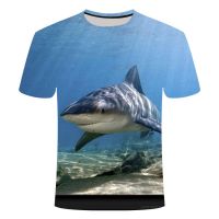 2023 Fashion 3D Printed Shark T Shirt Men Go on holiday fishing t-shirt Streetwear Casual top Creative Summer men Short T-shirt