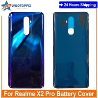 New Glass For Oppo Realme X2 Pro Back Housing Back Cover Battery Case For Realme X2 Pro Battery Cover Replacement Parts Electrical Connectors