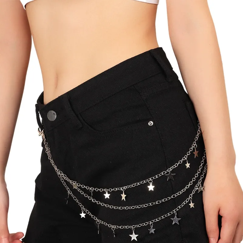 Unisex Punk Style Chains for Pants Heavy Duty Chains Hip Hop Trousers Jeans  Chain with Lobster