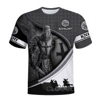 Cloocl North Mythology Templar Knight เสื้อยืดผู้ชาย 3 มิติพิมพ์ฤดูร้อนแขนสั้นแฟชั่นสตรีทสบาย ๆ Unisex เสื้อยืด Xs-5xl ยอดนิยม