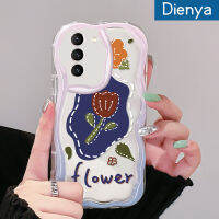 เคสปลอกสำหรับ Samsung Galaxy S21 S21 FE Plus เคส S20พิเศษเคสลายดอกกุหลาบสีสันสดใสลายคลื่นเนื้อครีมเคสโทรศัพท์โปร่งใสนิ่มกันกระแทกเคสใสทำจากซิลิโคน