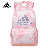 Adidasกระเป๋าใส่คอมพิวเตอร์สะพายหลังสีชมพูสำหรับผู้ชายและผู้หญิง（กว้าง27ซม. สูง43ซม.）