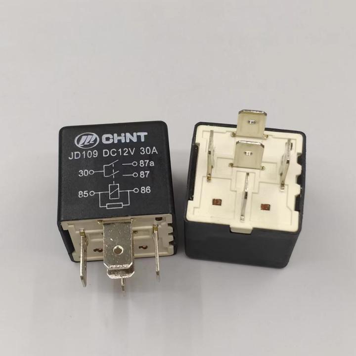 New Product JD109 DC12V 30A 5-Pin Double Contact Chint Auto Relay 39160-3C200