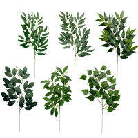 【 Cw】พืชสีเขียวประดิษฐ์ Eucalyptus Leaf ดอกไม้อุปกรณ์เสริมงานแต่งงานตกแต่งบ้านดอกไม้ปลอม Leaves