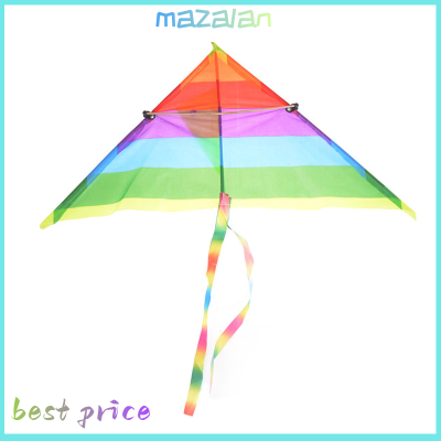 mazalan ❤️HJ 1PC Rainbow Kite Outdoor Baby Toys For Kids Kites without Control Bar and Line