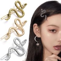 2023 New Gothic Punk Metal Snake Medusa Hairpin Hair Clip for Women Side Bangs Holder Girls Retro Barrettes Jewelry Headwear