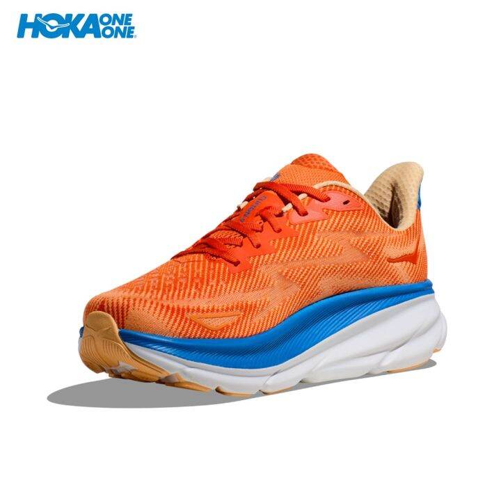 รองเท้าวิ่ง-hoka-men-s-clifton-9-wide-vibrant-orange-impala-1132210-voim