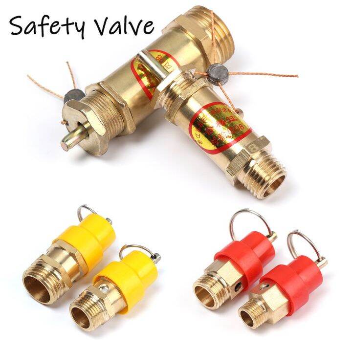 DAOQIWANGLUO Pneumatic Parts Red / Yellow Hat Air Compressor Pressure ...