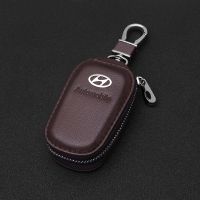 Angel Business Casual Genuine Leather car logo Key Walle Keychain Universal Key case for Hyundai