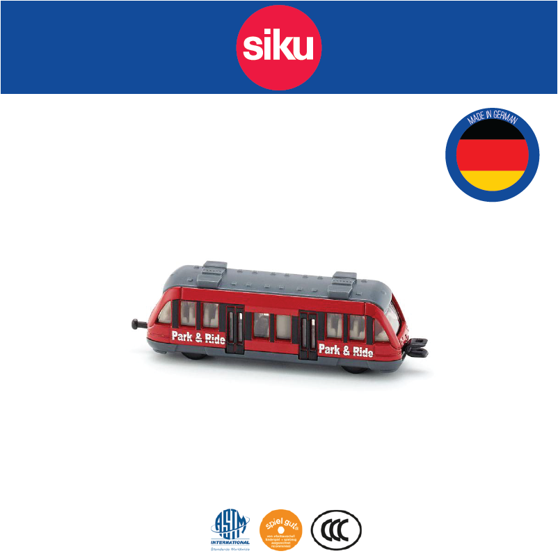 *NEW* SIKU 1646 BLISTER PACK Park and Ride Tram Diecast Model RETIRED 