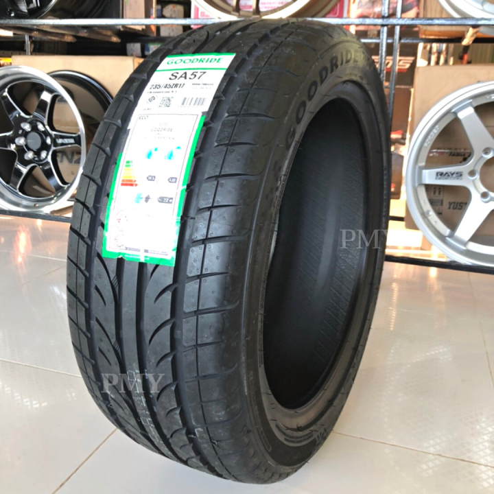 235-45r17-ยางรถยนต์-ยี่ห้อ-goodride-รุ่น-sa57-ราคาต่อ1-เส้น-ผลิตปี21-เทรดแวร์-460-a-a-ยางสปอร์ต-ยางรุ่นใหม่ประสิทธิภาพสูงพิเศษ-มีรับประกัน