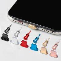 2pcs/set Anti-Dust Plug 3.5mm Earphone Jack Dust Plug Metal Lightning Charging Port Cover For iPhone X XR Anti Dustproof Plug