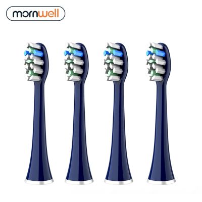 การเปลี่ยนหัวแปรง4ชิ้นสำหรับแปรงสีฟันไฟฟ้าพลังคลื่นเสียง T25 Mornwell