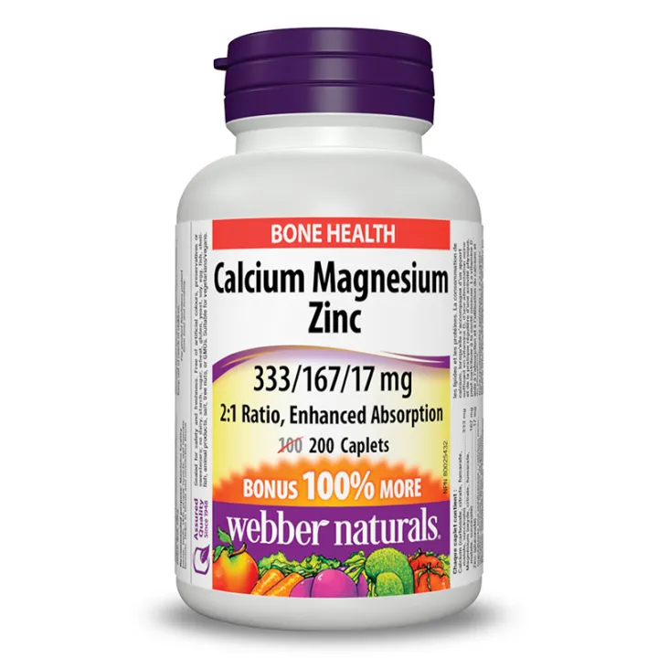 ber naturals Calcium Magnesium Zinc 333/167/17 mg 200ct Lazada PH