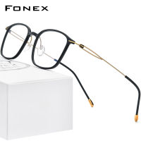 FONEX กรอบแว่นอัลลอยด์สำหรับผู้ชายผู้หญิง,แว่นตาไร้กรอบน้ำหนักเบาสไตล์เกาหลีแว่นตาไร้น็อต2022ใหม่ปี F1016