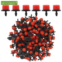 MUCIAKIE 30-1000PCS Adjustable Irrigation Misting Micro Flow Dripper Drip Head 1/4 39; 39; Hose Garden Sprinklers Garden Watering Tool