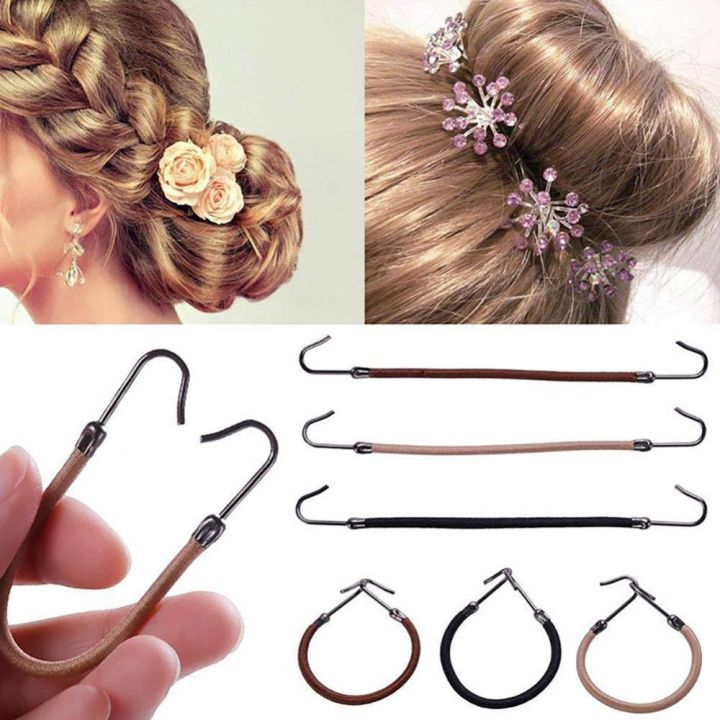 cw-5-10pcs-new-elastic-bows-hair-accessories-bands-with-ponytail-holder-thick-headwear