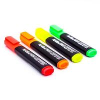 HomeOffice ปากกาเน้นข้อความ อาร์ทไลน์ ชุด 4 ด้าม  (สีเหลือง, เขียว, ส้ม, แดง) สีสดใส ถนอนมสายตา