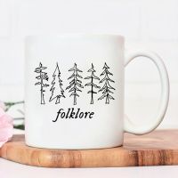 Folklore Milk Cup Taylor Music Swift Albums Mug Folklore Inspired Graphic Tea Cup Cute Aesthetic Ceramic Mug Gift for Fans