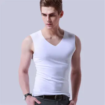 Men Slimming Body Shaper Vest Compression Shirt Tummy Control