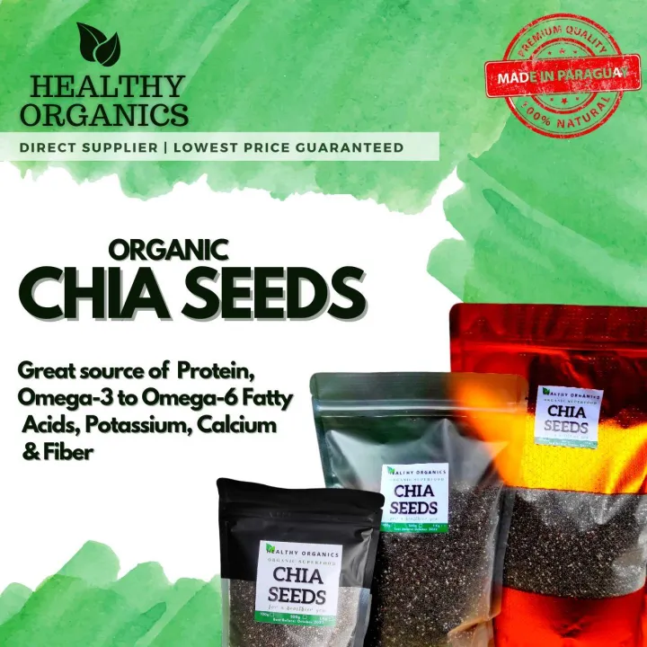 100 Grams Organic Black Chia Seeds with free Tumbler Authentic and