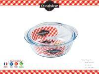 Ocuisine ถาดอบ มีฝา 20 ซม 2.1 ลิตร Round Casserole Pan with Lid 2.1 L-Clear