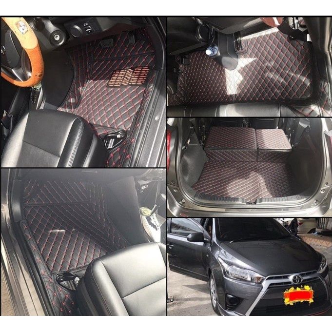 พรมปูพื้นรถยนต์-พรมรถยนต์-พรม-vip-6d-ตรงรุ่น-สำหรับ-toyota-yaris-5dr-2014-2016-ตัวถูก-และ-ตัวท๊อป-ดีไซน์สวยหรู