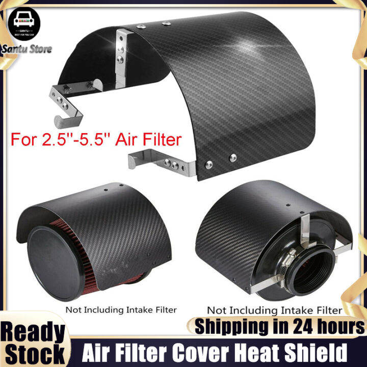 Car Air Filter Cover Cold Air Intake Heat Shield Stainless Steel Car