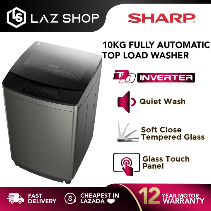 sharp washing machine 10kg inverter