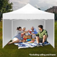 Outdoor Tent Oxford Cloth Side Wall Rainproof Waterproof Tent Gazebo Garden Shade Shelter Side Wall Without Canopy Top Frame