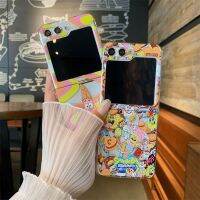 เคสโทรศัพท์มือถือ แข็ง กันกระแทก ลายการ์ตูนพาย สําหรับ galaxy z Flip 5 flip4 flip3 flip2 flip1