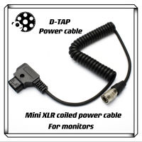 D-TAP power cable for mini XLR Coiled power cable for monitors