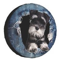 【CW】 Custom Schnauzer Dog 3D Print Pattern Spare Tire Cover for Honda CRV Best Gift For Lovers 4WD 4x4 SUV Car Wheel Protector