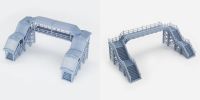 Outland Models Overhead Footbridge 1:220 Z Scale Railway Scenery