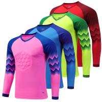 2022 New Football Long Sleeves Goal Keeper Uniforms Sport Training New Breathable Top Soccer Goalkeeper Jersey sportswear